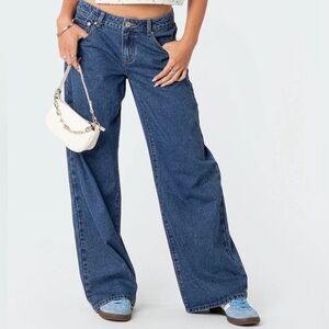 Raelynn Washed Low Rise Jeans